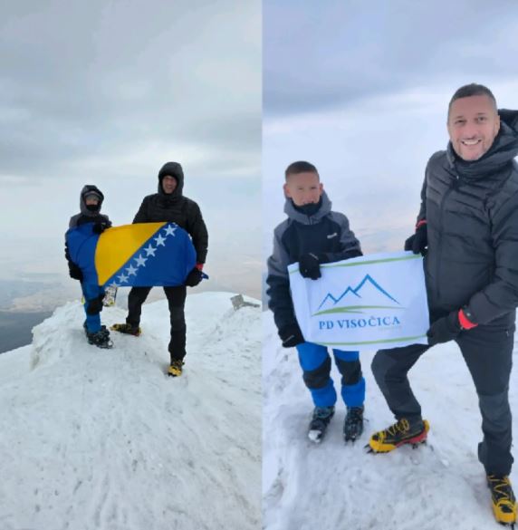 djecak fatih subasic (11) clan planinarskog drustva visocica iz sarajeva popeo se na najvecu planinu u turskoj i tako postao 3 najmladji clan koji je osvojio ovaj zatjevni vrh