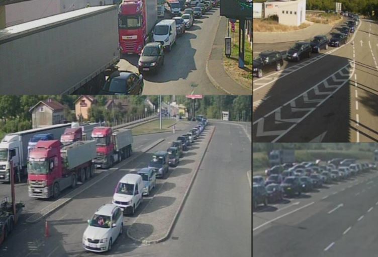 na granicnim prelazima na izlazu iz bih formirane duge kolone vozila