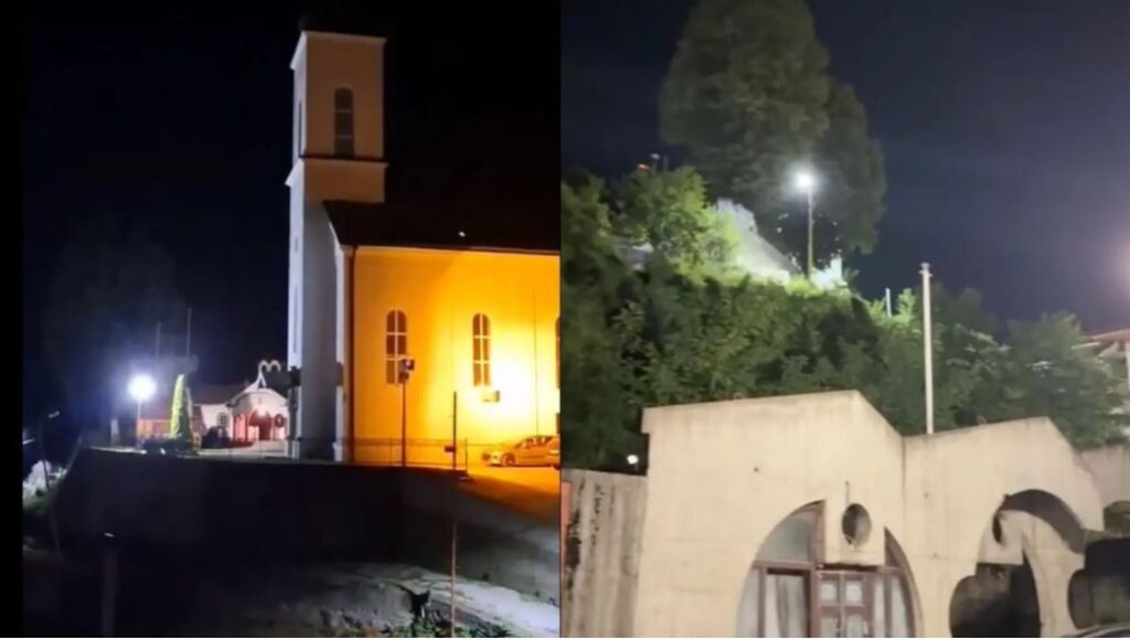 sinoc nakon obavljene dzenaze i ukopa 7 posmrtnih ostataka ubijenih bosnjaka i obiljezavanja 30 godisnjice genocida u srebrenici u ovom gradu je ispred pravoslavne crkve pustana muzika neprimjerenog sadrzaja koja vrijedja bosnjacki narod