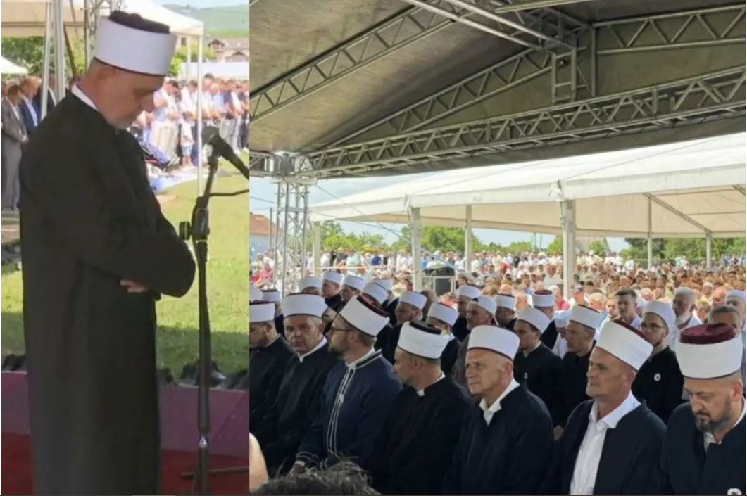 danas jeu memorijalnom centru kamicani u kozarcu klanjana dzenaza za posmrtne ostatke 7 zrtava zlocina pocinjenih u prijedorui dolini sane